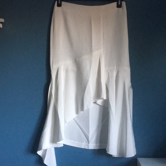 Goen. J silk asymmetric skirt - Picture 4 of 4